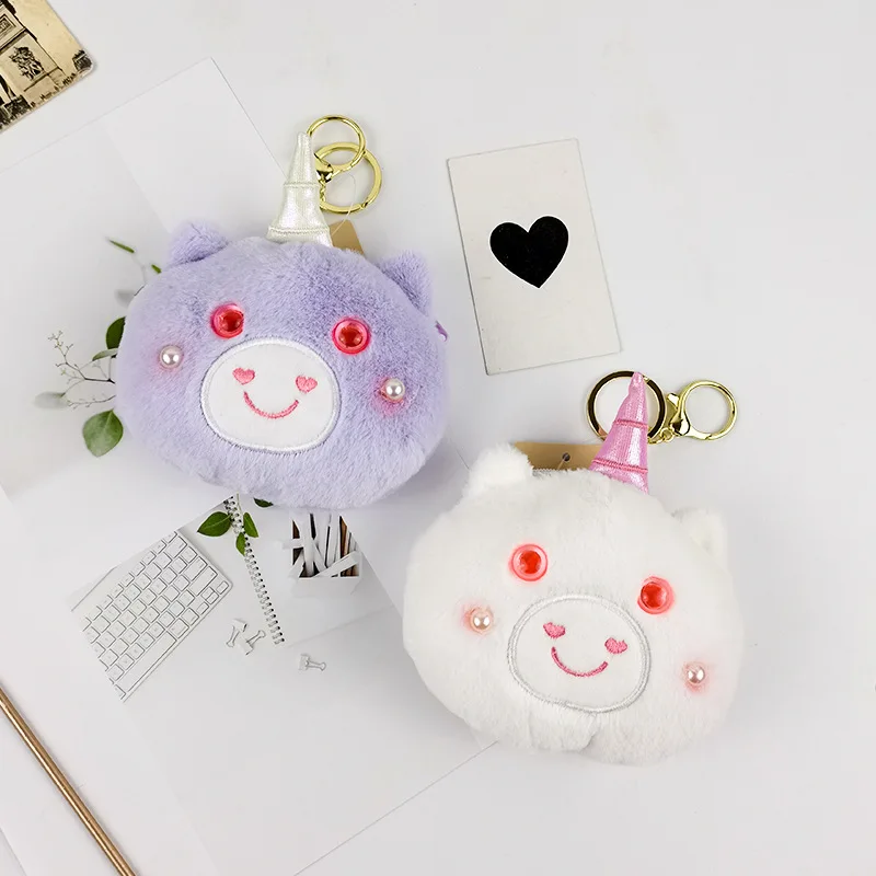 1 Pcs Cartoon Kawaii Unicorn Bear Plush Coin Purse Cute Doll DollKids Purse Storage Bag Couple Gift Birthday Gift