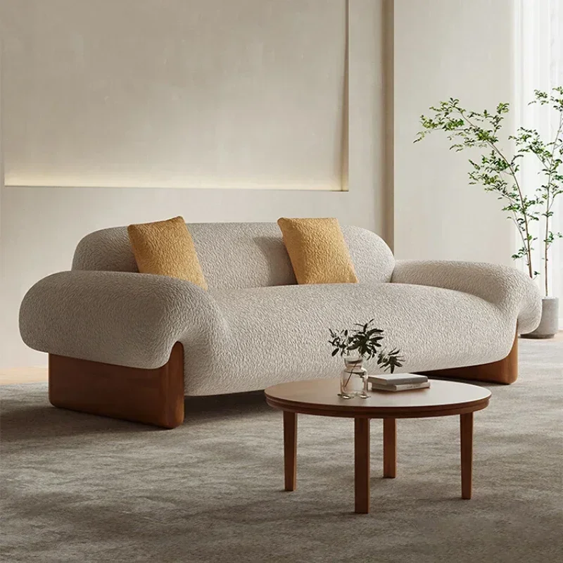 Zimmer Schnitt Couch europäischen nordischen Lounge House Lazy Arm Sofas Home Floor moderne Holz Muebles Para Hogar Möbel