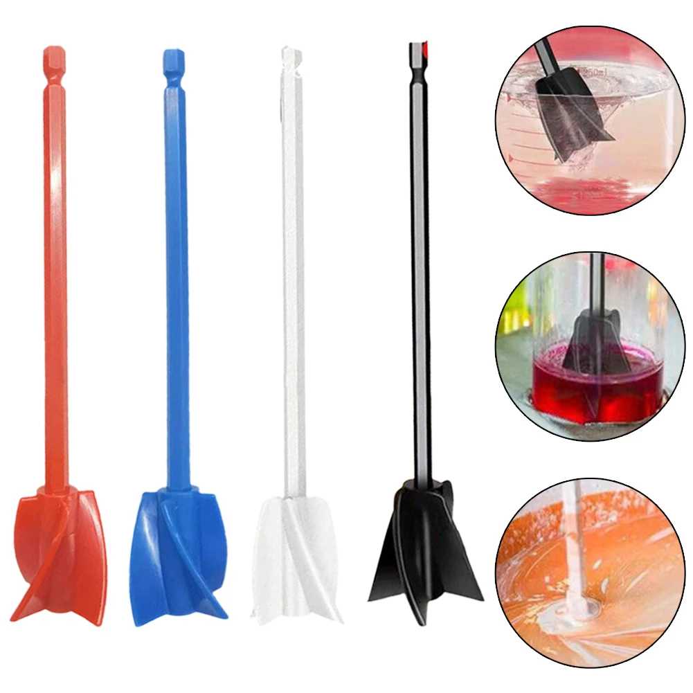 Accessoire de mélangeur à peinture époxy pour perceuse, tête agitateur à pagaie pour liquides et résines, accessoires de mélangeur de résine