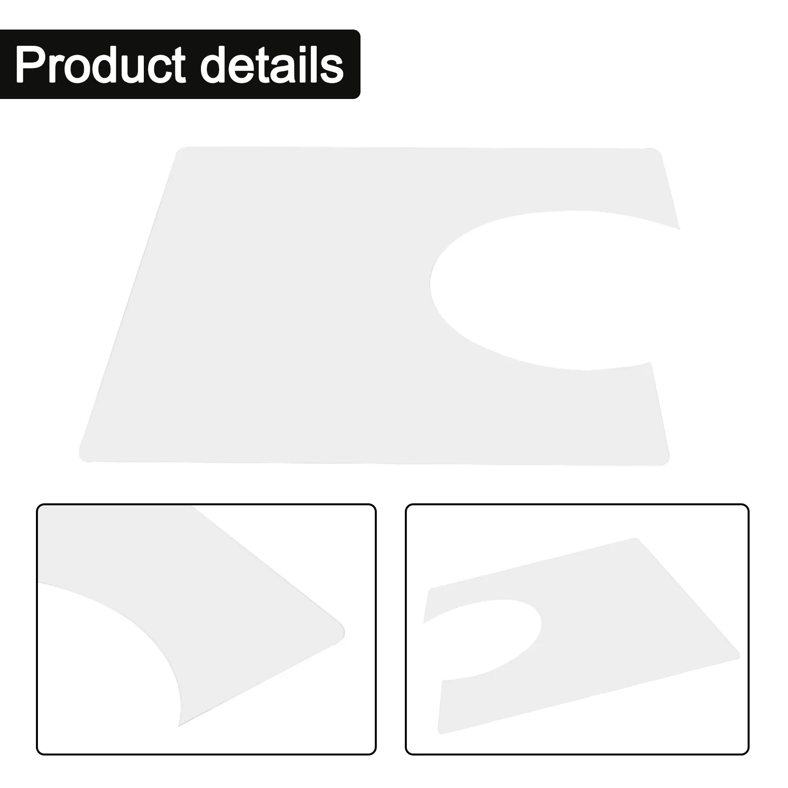 Classical Guitar Pickguard Protective Film 20x21cm Transparent Anti-scratch Guard Plate Resist Film Guitar Pickguards Parts