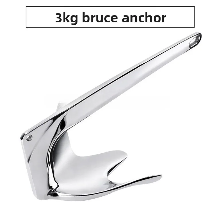 Alastin Bruce Anchor New Mold Greater Opening Angle And Higher Holding Power 316 Stainless Steel For Yacht