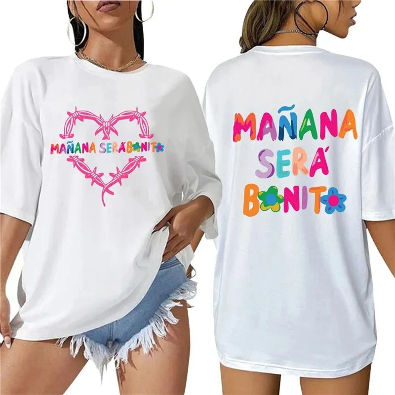 Karol G Heart TShirt Women Manana Sera Bonito T Shirt Tomorrow Will Be Nice Graphic Shirts Funny Music Karol G Tee Top 50412