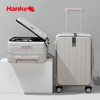 Hanke Innovative Design 20" Carry On Suitcase 24" Travel Luggage Aesthetic Narrow Aluminum Frame PC Hardside Spinner – view 1