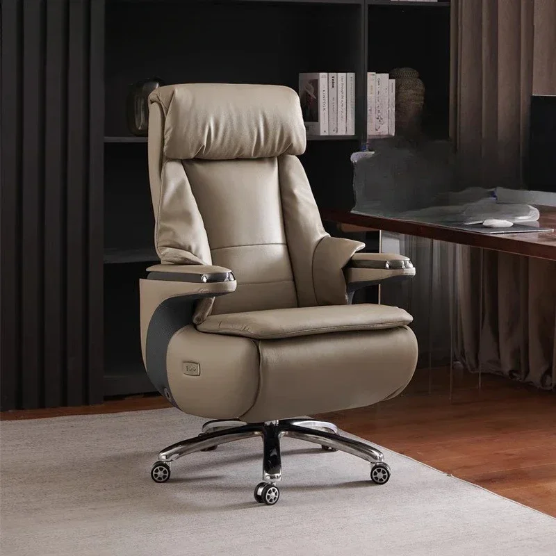 

Sedentary Recliner Office Chairs Mobile Meeting Luxurious Ergonomic Office Chairs Leather Commerce Furniture Chaise Bureau LLOC