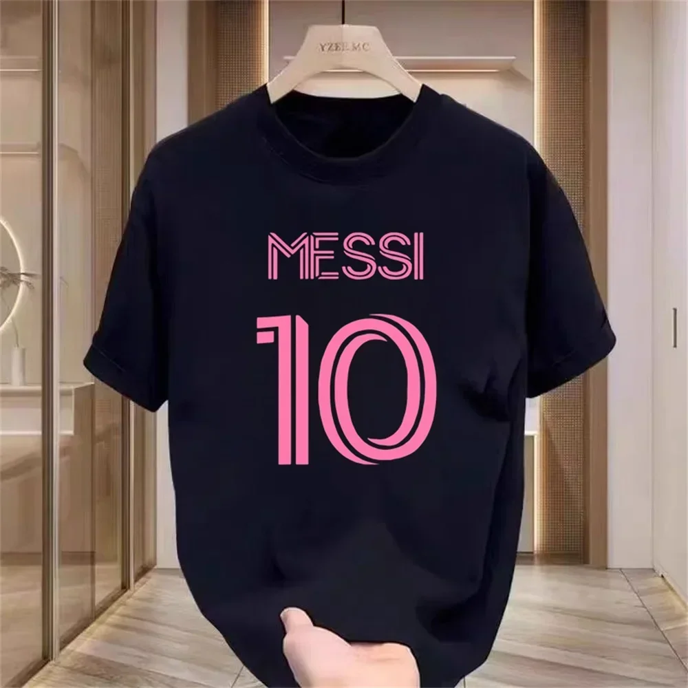 الرجال الفاخرة رقم 10 جيرسي تي شيرت القطن طاقم الرقبة الصيف طباعة عادية Y2K الاطفال أعلى جودة عالية الإبداعية