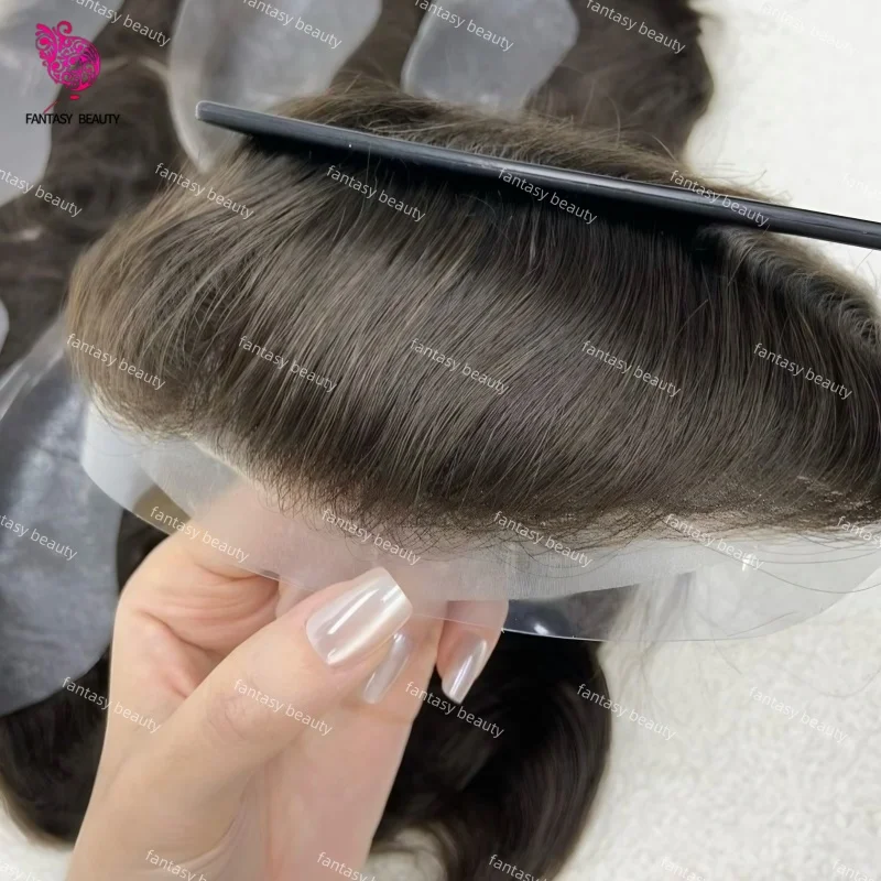 

Мужской черный коричневый # 4 # 6 # 7 протез, мужской парик из волос, плотность 90-100%, толщина 0,04-0,05 мм, индийские человеческие волосы, полные мужские парики из искусственной кожи