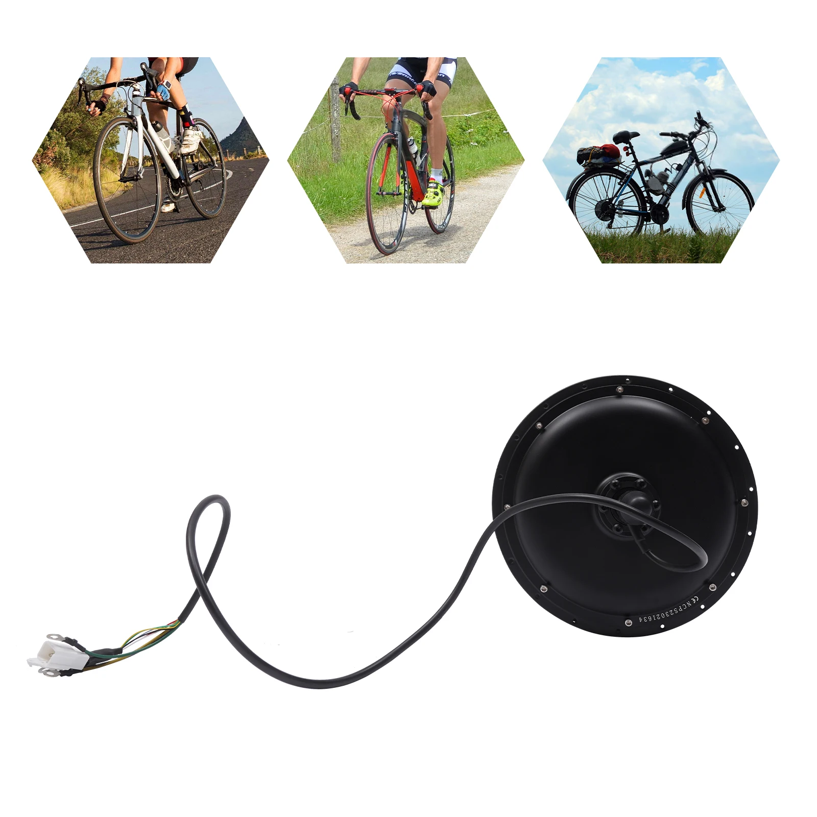 

500W 36V Ebike Motor 350RPM Mid Drive Motor Hub Motor IP65 Electric Bike Engine for the Rear Wheels with 5.31In Dropouts