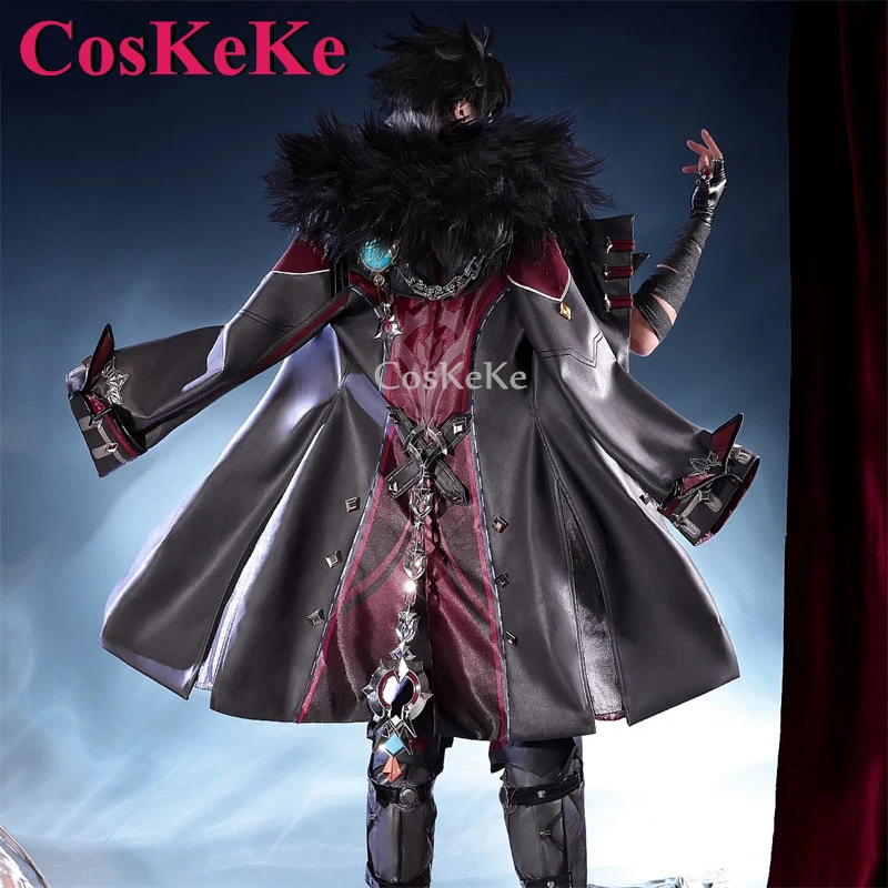 CosKeKe Wriothesley Cosplay Anime Genshin Impact Costume Handsome Gorgeous Combat Uniform Halloween Party Role Play Clothing New