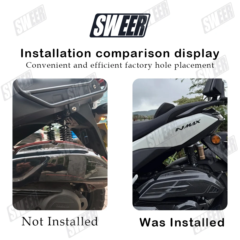Osłona filtra powietrza motocyklowego kompatybilna z YAMAHA Nmax 125 155 AEROX V2 V3 2020-2025, ochraniacz filtra powietrza, akcesoria — zdjęcie 3