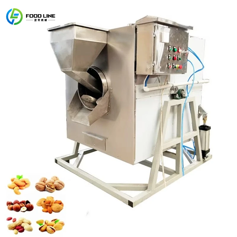 

Drum Type Gas Electric SoyaBean Chickpea Ground Nut Cacao Cocoa Bean Drying Roaster Roasting Machine Customized