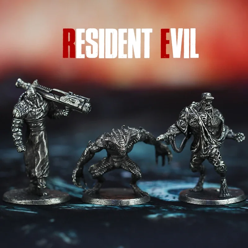 Żołnierz Resident Evil Metal Cupronickel Model figurki gra planszowa miniaturowe ozdoby akcesoria zabawki w stanie statycznym