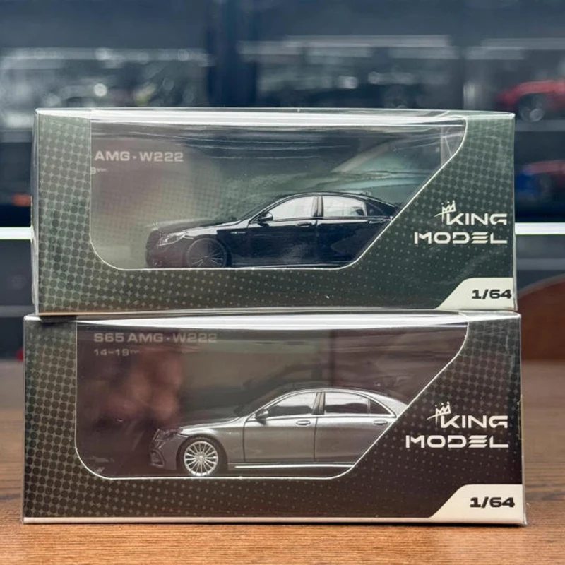 نموذج الملك 1:64 S65 AMG W222 نموذج سيارة مصنوع من خليط معدني مجموعة ثابتة ألعاب هدايا العيد المزخرفة
