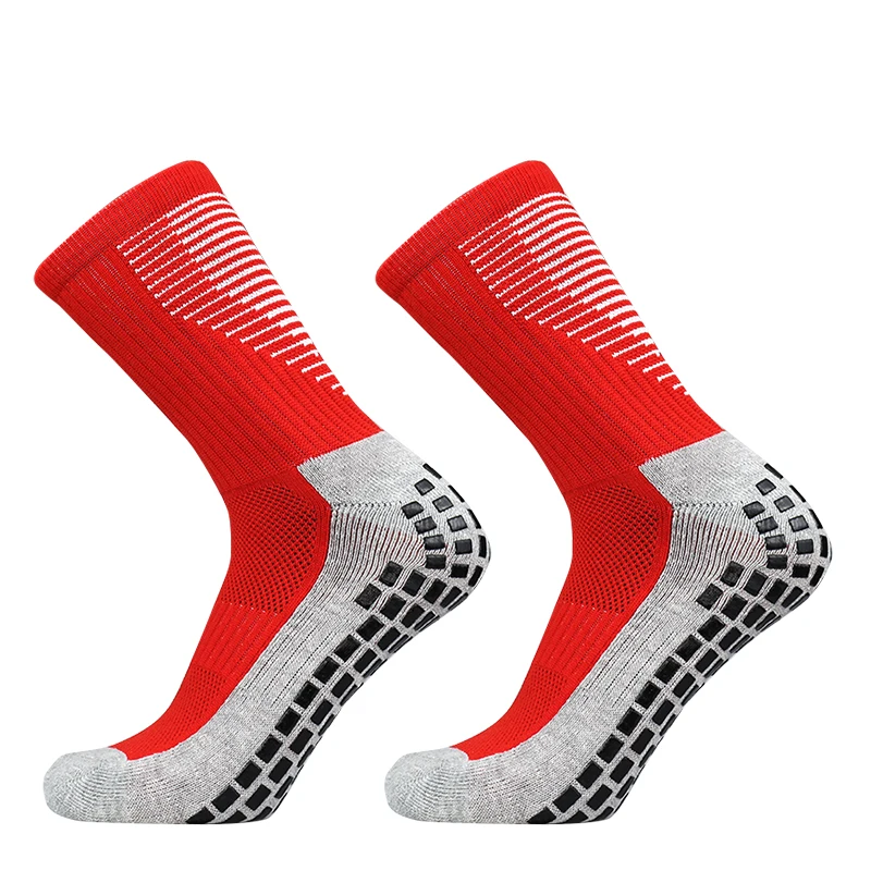 New Football Socks Men and Women Sports Socks Non-slip Silicone Bottom Soccer Basketball Grip Socks