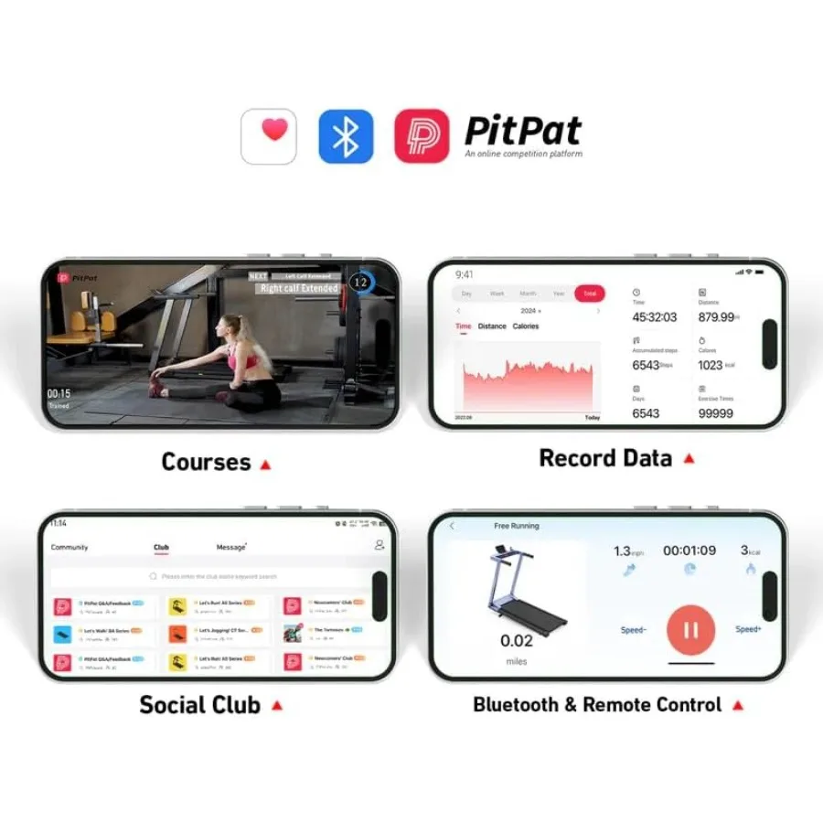 جهاز مشي مدمج قابل للطي للاستخدام المنزلي مع مقابض مائلة قابلة للتعديل ومقابض مريحة 3.0 حصان آلة جري بمحرك صغيرة