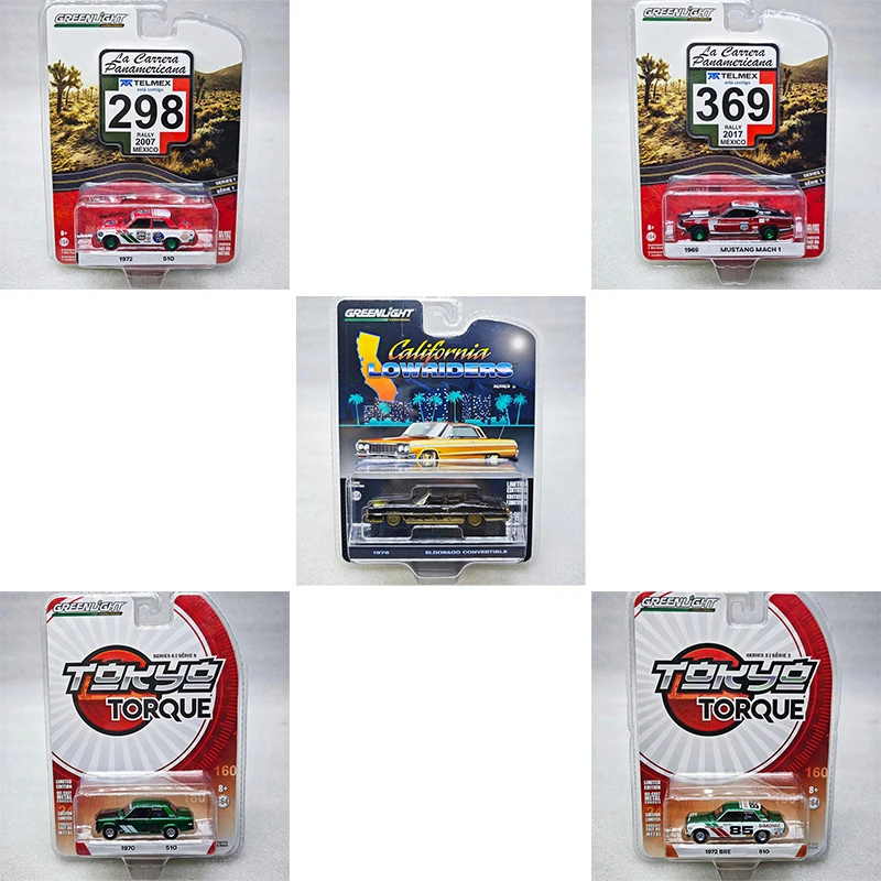 

Greenlight 1:64 Eldorado La Carrera Panamericana Tokyo Torque Green Machine Series Alloy Die Casting Model Collect Ornaments