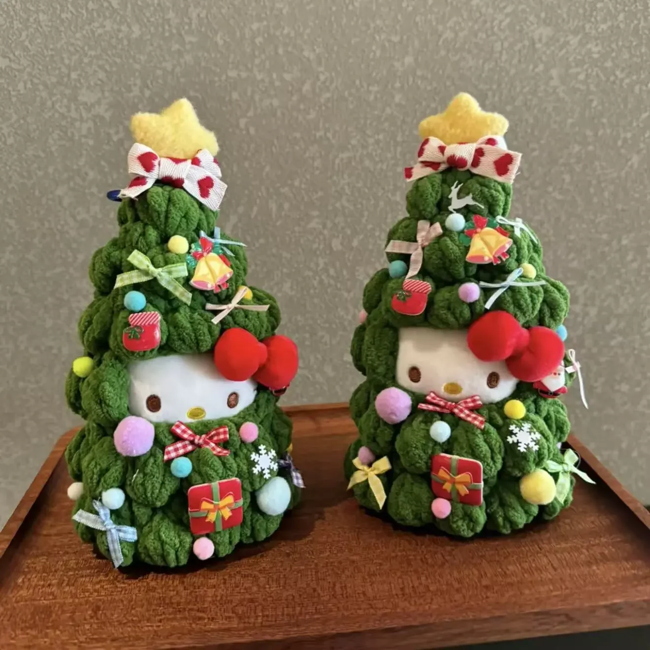 

Sanrio Family Christmas Tree Hello Kitty Bag Pendant Cartoon Plush Doll Key Chain Decoration Cute Cartoon Gift