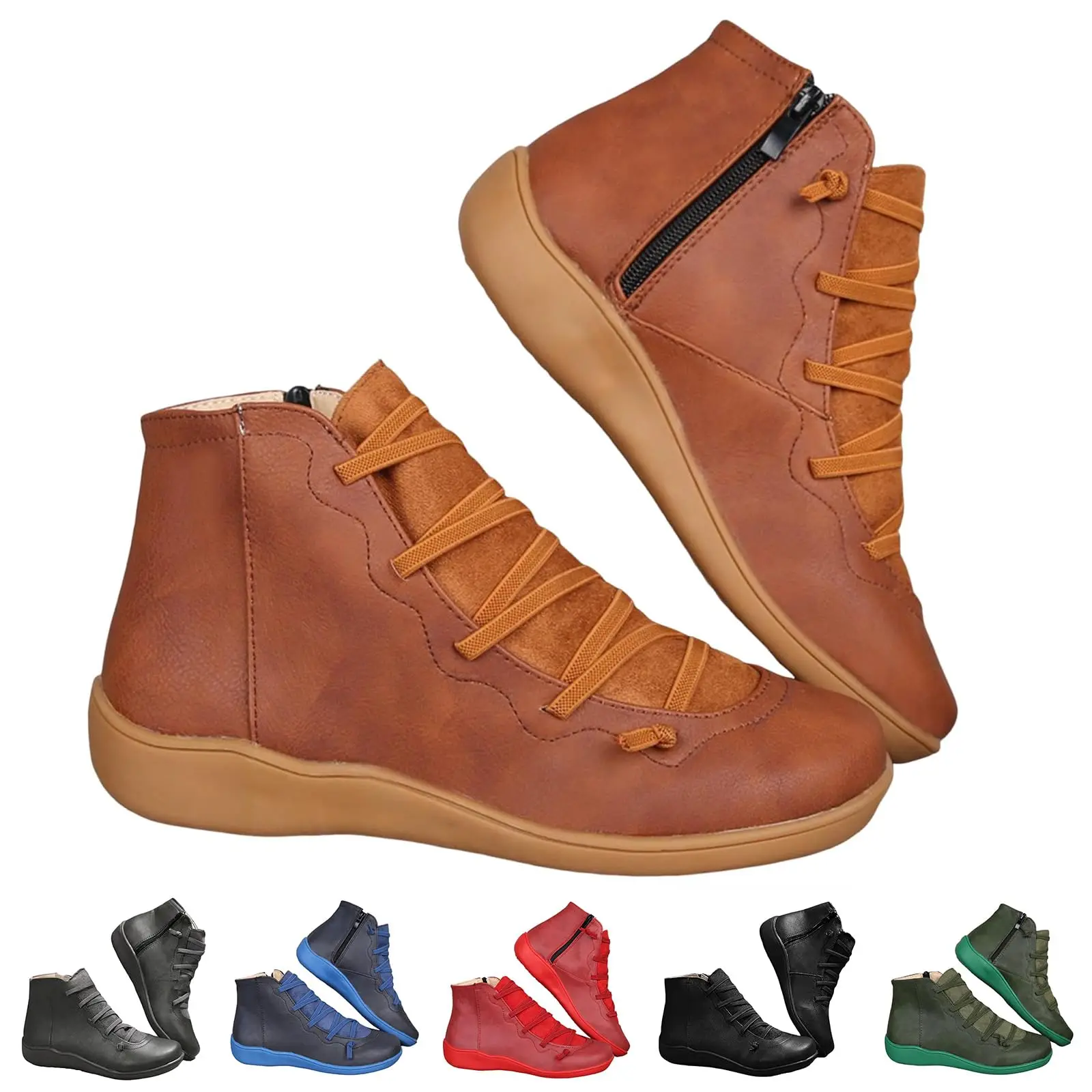 

Women'S Warm Fall Winter Boots Solid Color Casual Fashion Boots Stylish High Quality Round Toe Thick Bottom Boots Women'S Boots