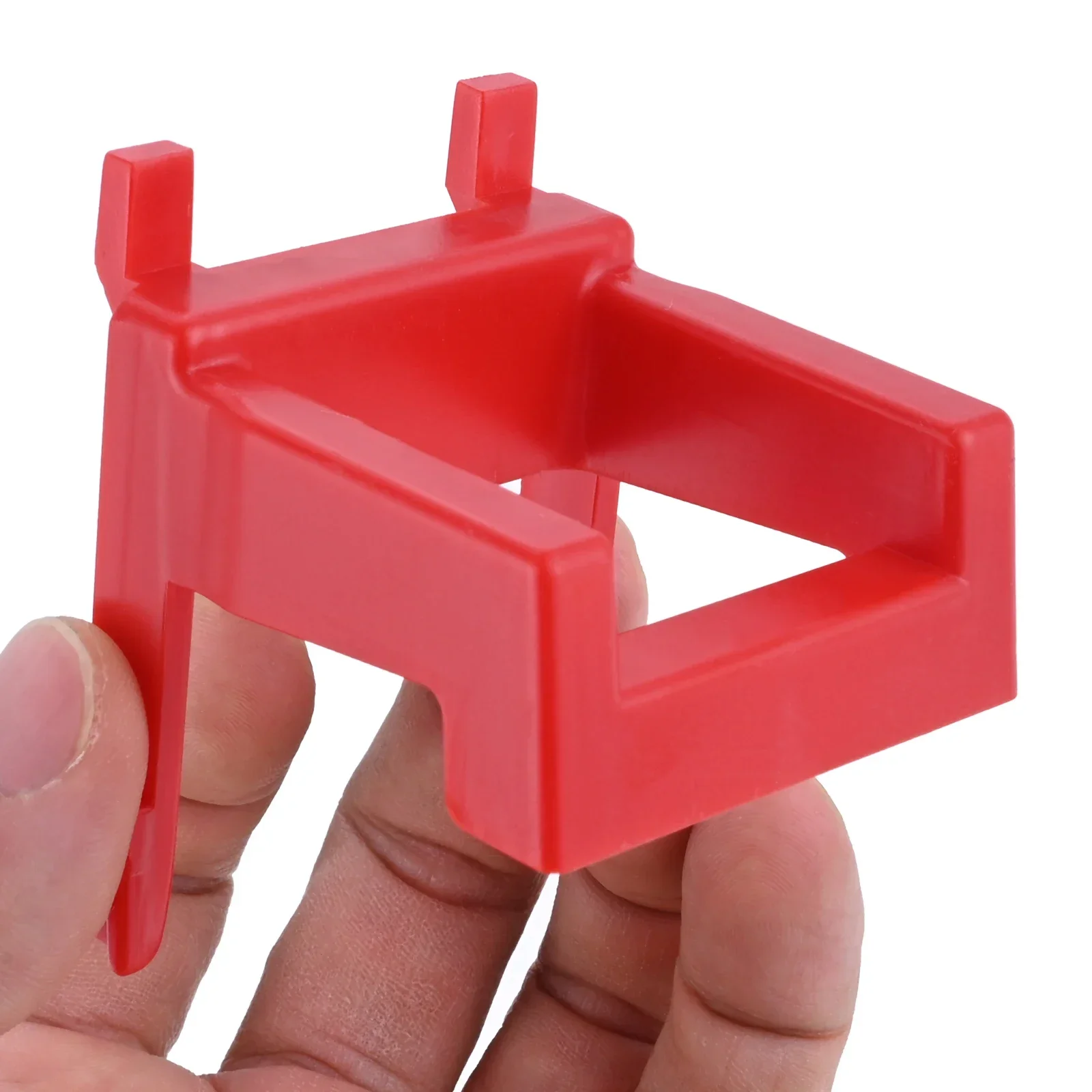 1pc Hole Plate Hook Red Plastic ABS Pegboard Hanger Tool Holder Wall Mounted Display Rack Hardware Storage Garage Organization