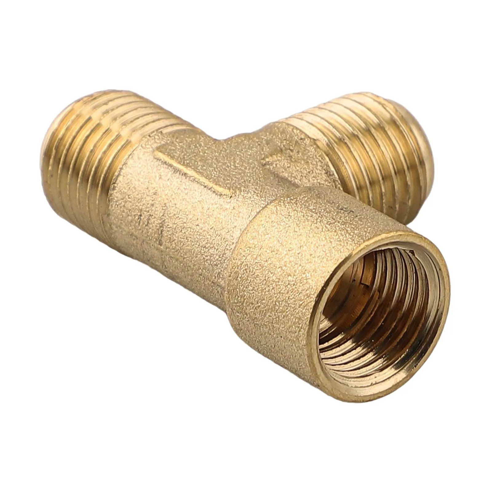 14 1.5 Threaded Copper Three Way Conversion Joint Connector for Piston Compressor and Small Air Pump Way Valve Accessory