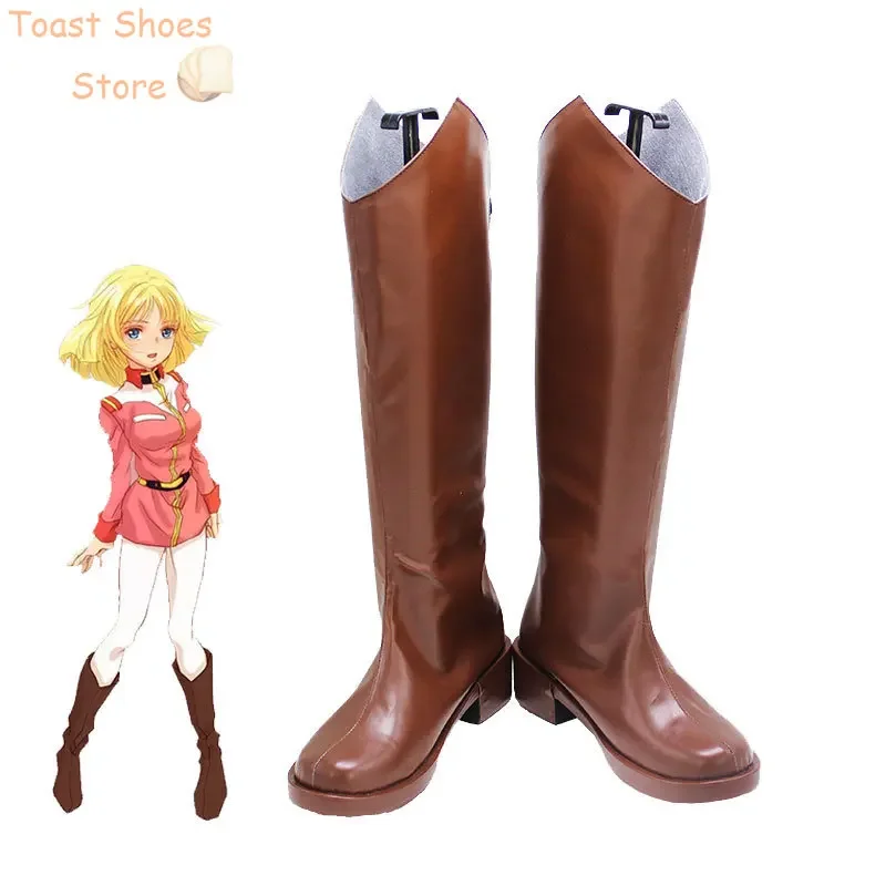 Chaussures de Cosplay en Cuir PU, Bottes de Carnaval d'Halloween, Accessoire de Costume