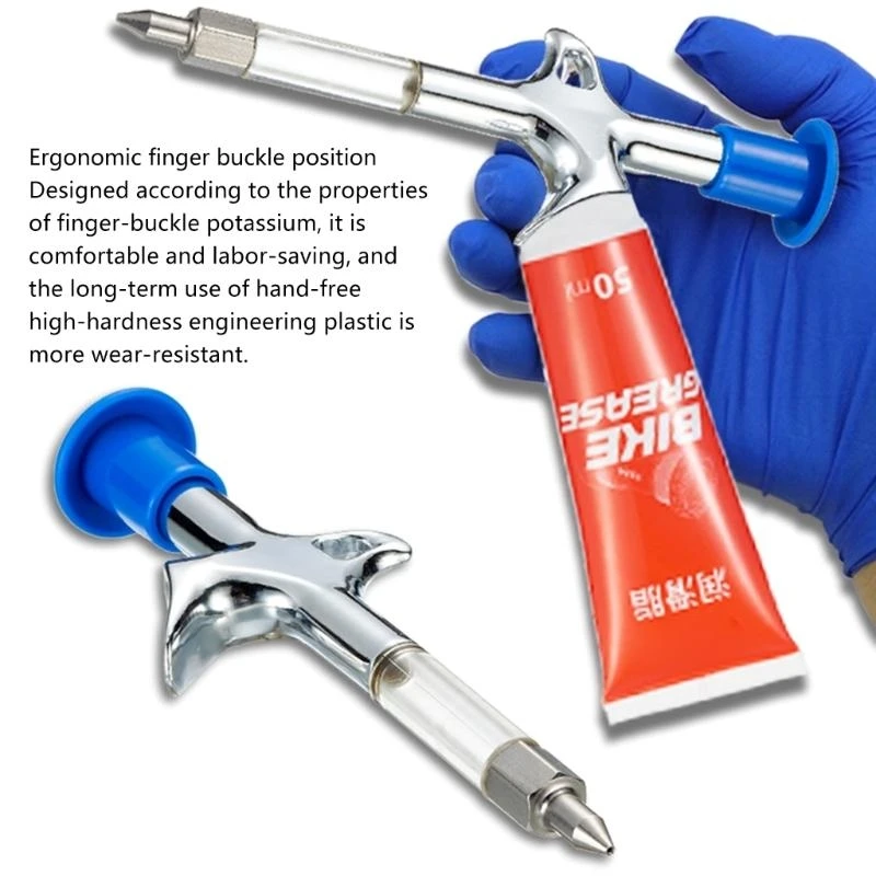 

Plastic & Metal Grease Injector Applicator Tool Suitable for Easy Bicycles Bearing Maintenance Smooth Cycling Experience D7YA
