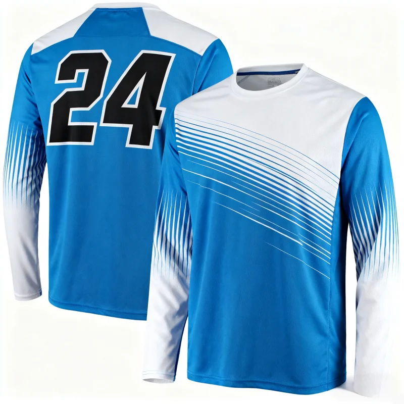 

3D Printed Autumn Number 24 Long - Sleeve Athletic Shirts For Men And Women Outdoor Quick Drying Downhill Motor Sport Shirt