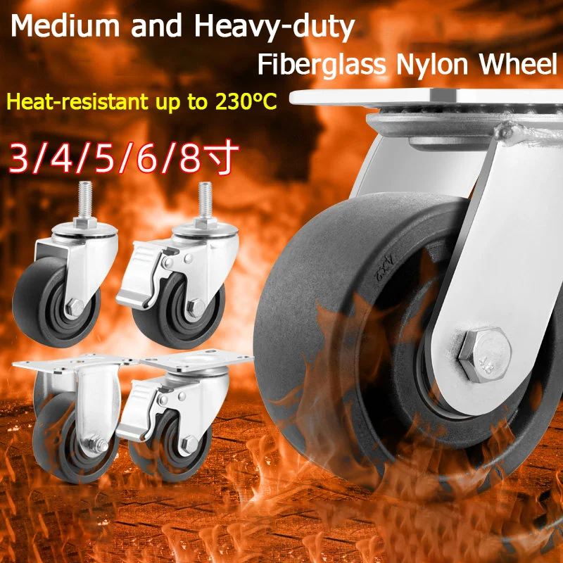 1pcs-roulettes-pivotantes-en-fibre-de-verre-et-nylon-resistantes-a-la-chaleur-3-4-5-6-pouces-roulettes-de-chariot-a-main-a-charge-lourde-four-de-cuisine