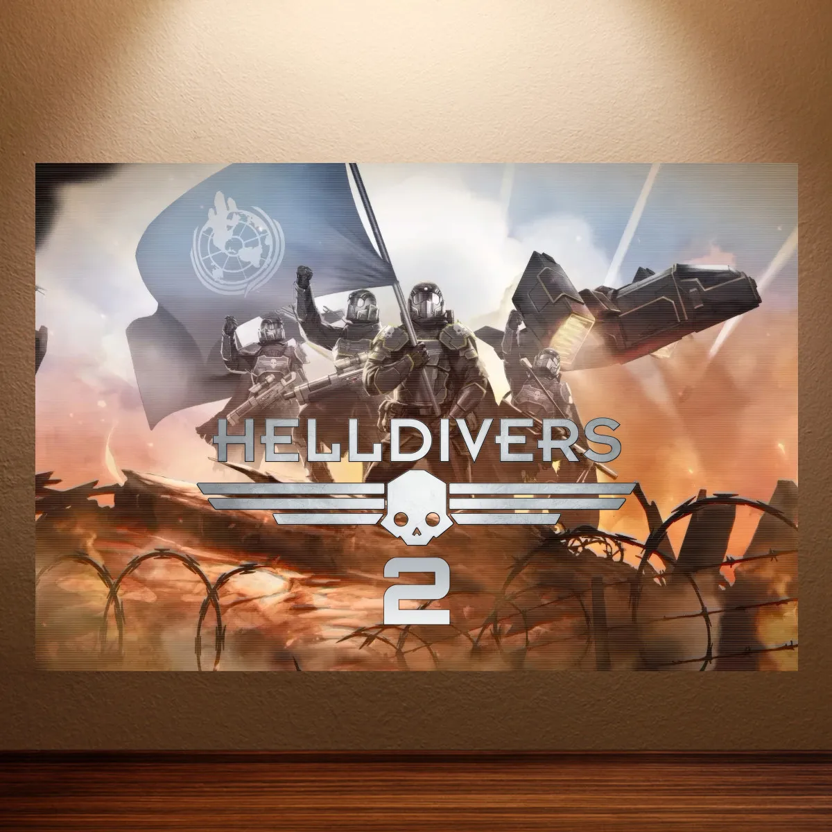 Helldivers 2 Poster Game Poster Canvas Wall Painting Game Room Wall Art Sticker Study Room Wall Decor of Apartment Dormitories