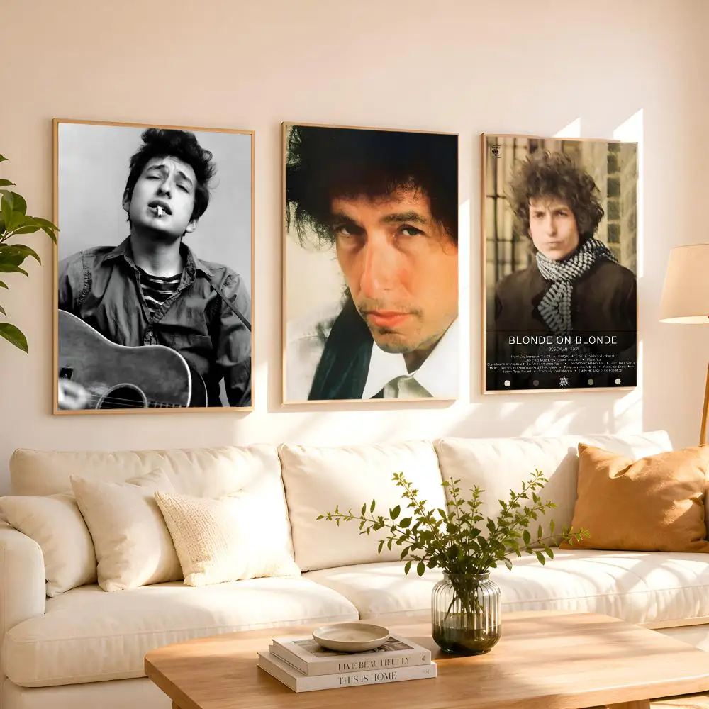 BB-ob Dylan Music Poster 1PC HD Matte Peel And Stick Wall Decor For Bedroom Living Room Dorm Office
