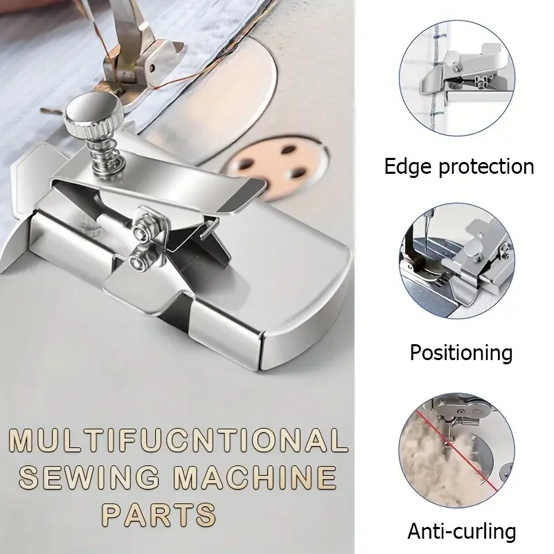 클립이 있는 마그네틱 심 가이드, 재봉 용품 액세서리, 헤머 가이드 재봉 눈금자, 범용 재봉 제품 및 도구, 1 개, 2 개