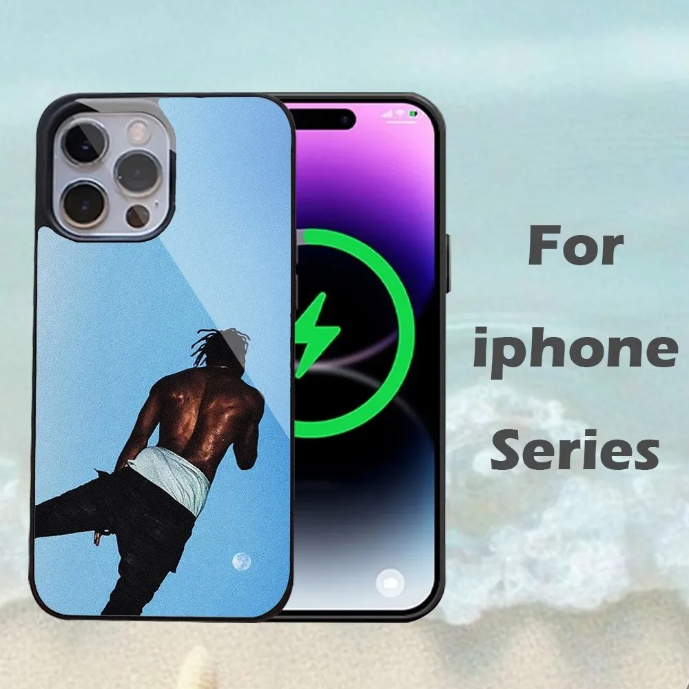 Travis Scott Utopia Rapper Phone Case For IPhone 16 15 14 13 Pro Max 11 12 Mini Alex Mirror For Magsafe Wireless Charging Cover