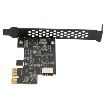Tarjeta de expansión PCIE a USB 3,2, 5Gbps, alta velocidad, PCIE X1 a USB3.2 Gen1, tipo E, tarjeta de expansión de 20 pines para escritorio frontal tipo C 1