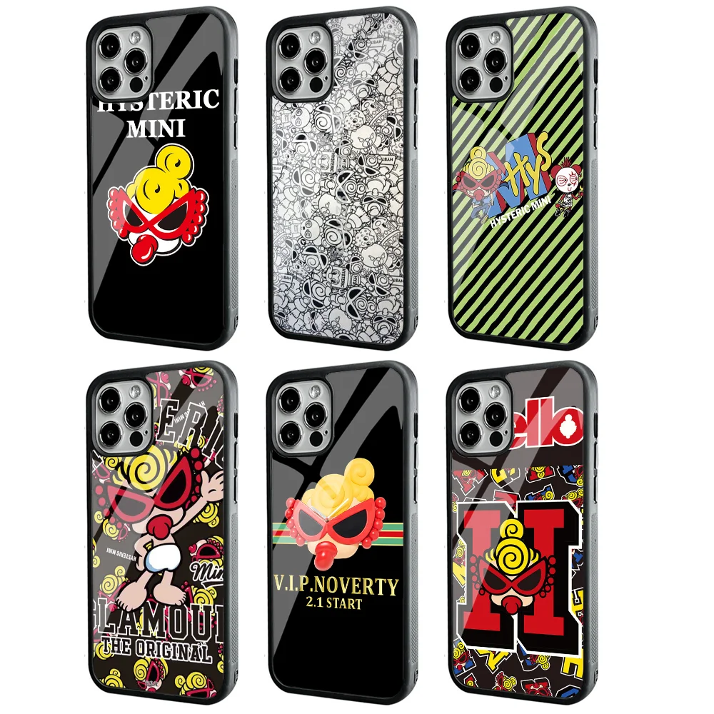 아이폰 15, 14, 13 프로 맥스, 11, 12 미니 알렉스 미러, 맥세이프용, 일본 패션 히스테리릭 미니 휴대폰 케이스, 강한 자석, 1 개 