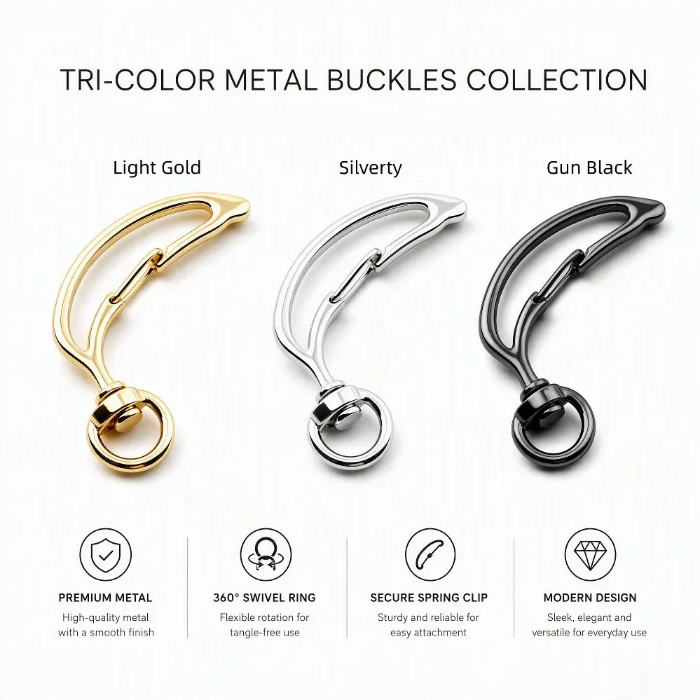 5-100pcs/lot Snap Hook Trigger Clips Buckles For Keychain Lobster Lobster Clasp Hooks for Necklace Key Ring Clasp Luggage