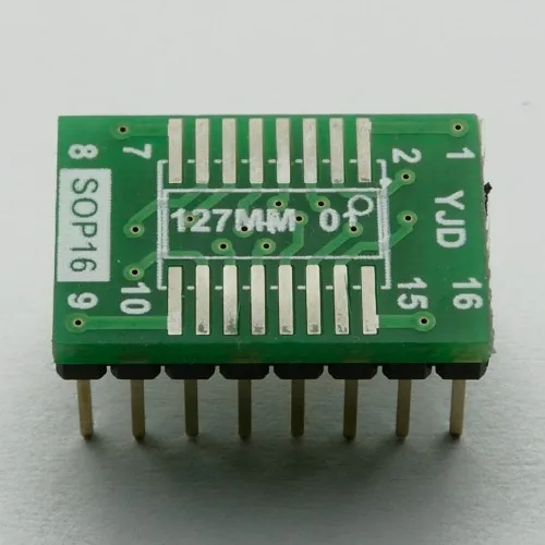 Sop16-placa de teste soquete smd com adaptador sop16 16 a di16 ic