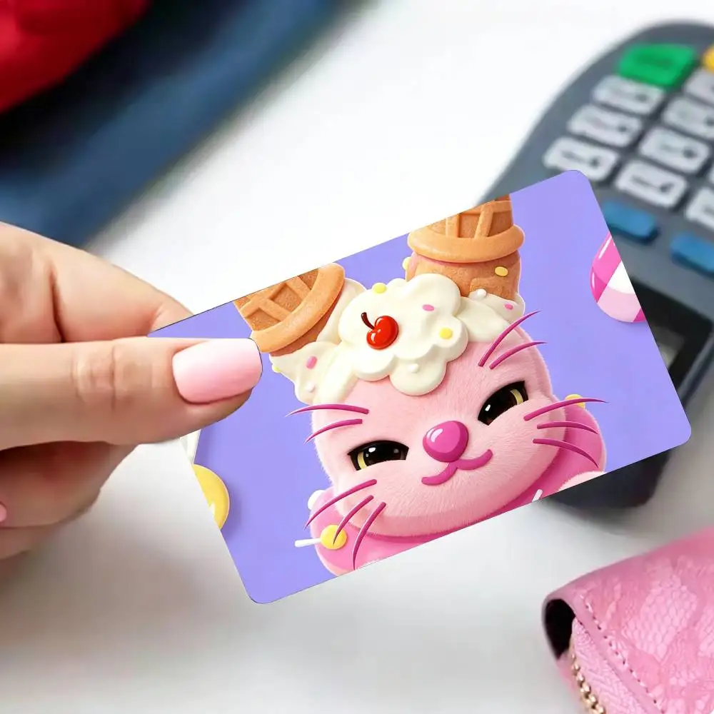 VectorArt A-Adopt Me Game   4pcs 1Set Card Stickers Small Waterproof Chip 4PCS Card Sticker Anti-Scratch