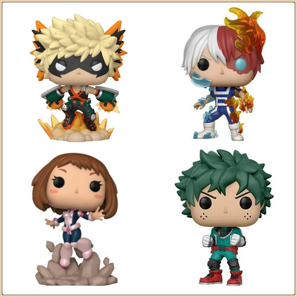 

Funko Pop My Hero Academia Periphery Action Toy Figures Bakugou Katsuki Todoroki Shoto All·Might Model Ornament Gifts for Kids