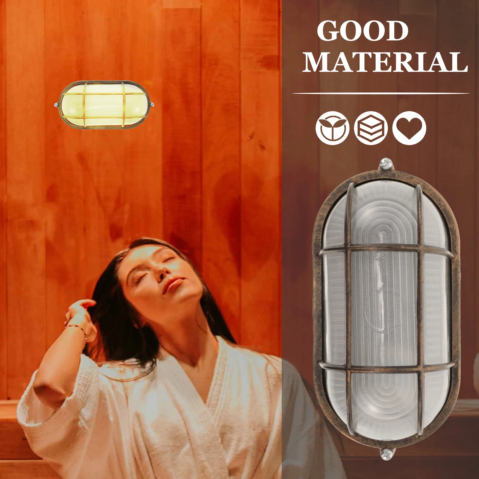 Sauna Room Light Fixture Professional Anti-explosion Wall for Steam Multi-use Lamp Lamps Outdoor Lights House