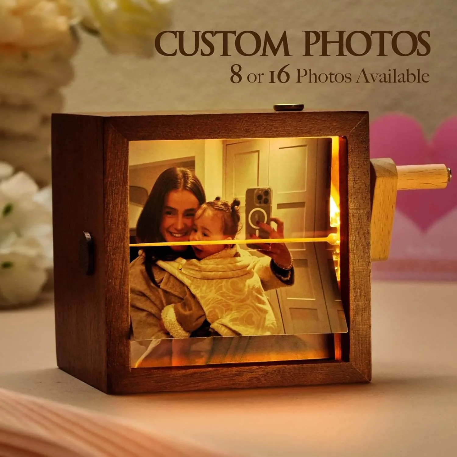 Kotak Foto Flip Kustom, Mesin  - Bamboo Photo Frame ulasan dan harga
