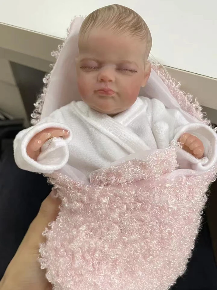 10inch miniature preemie baby doll soft silicone vinyl real touch Art Made 3D Skin Lifelike Baby Collectible Doll