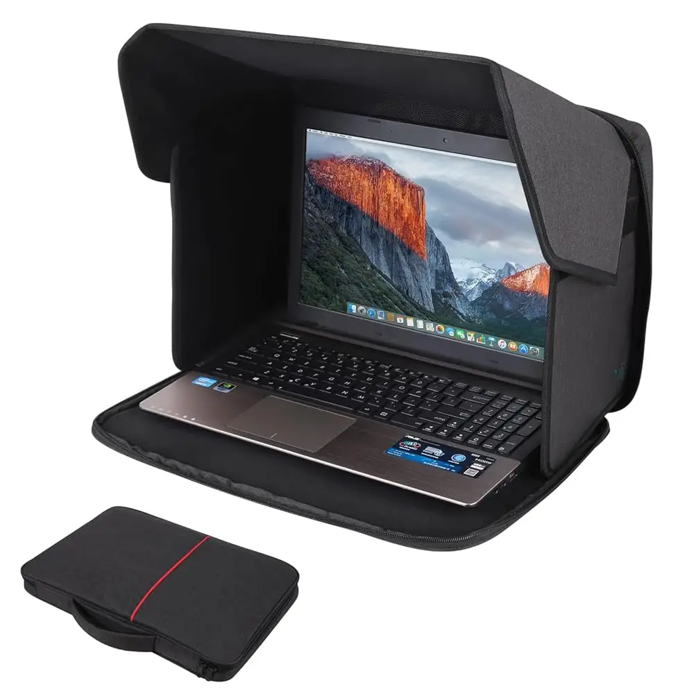 Free ShippingFree ShippingLaptop Sun Shade,Lightweight Laptop Sun Glare Shield Privacy Cover for Working Outside,Computer Privac
