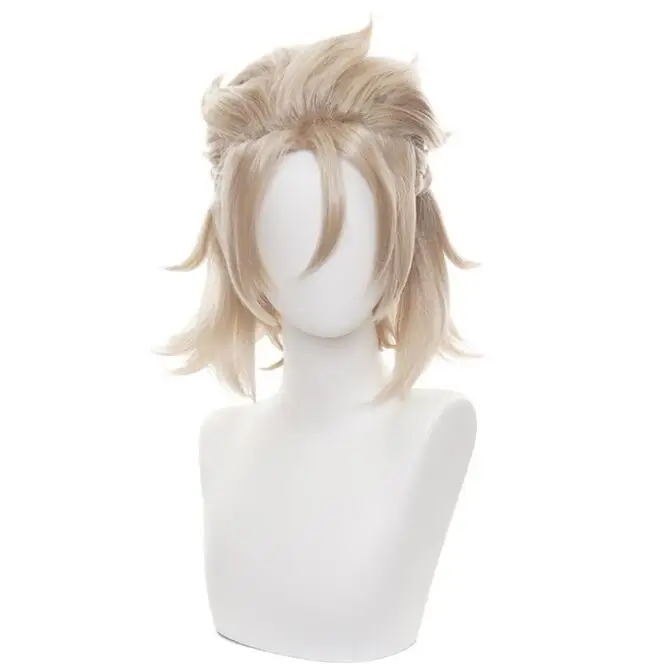 

Game Genshin Impact Albedo Braid Wig Cosplay Costume Heat Resistant Synthetic Hair Men Women Carnival Party Role Play Wigs Gifts