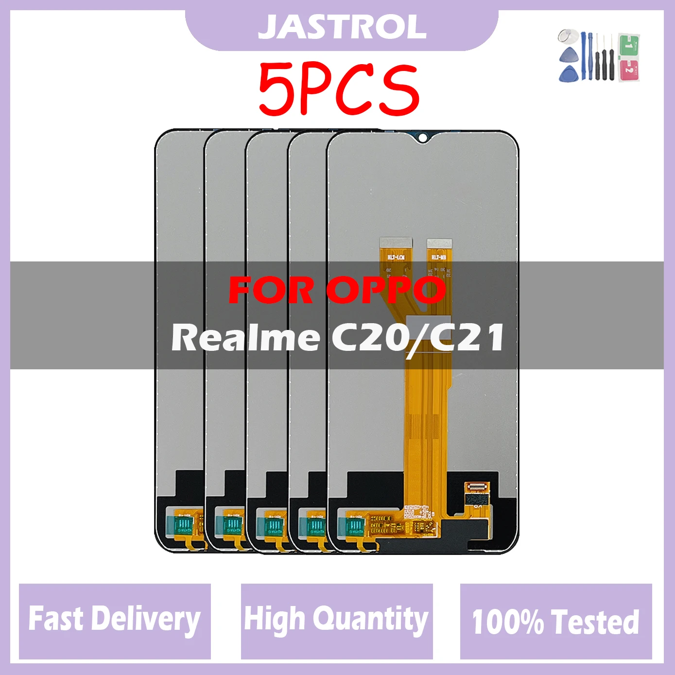 

5pcs/Lot 6.5'' LCD For Oppo Realme C20 2021 RMX3061 LCD DIsplay Touch Screen Digitizer Assembly Frame For Realme C21 RMX3201