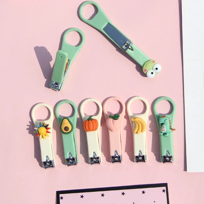 Cute Cartoon Lovely Nail Clippers Cute Mini Nail Clippers Household Anti-splash Folding Nail Clippers Manicure Manicure Clipper