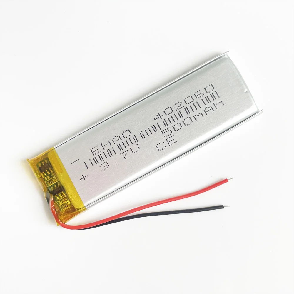 3.7V 500mAh 402060 litowo-polimerowa LiPo akumulatorowe ogniwa litowo-jonowe nadające się do kamery Mp3 smartwatch GPS PSP DVD Vedio