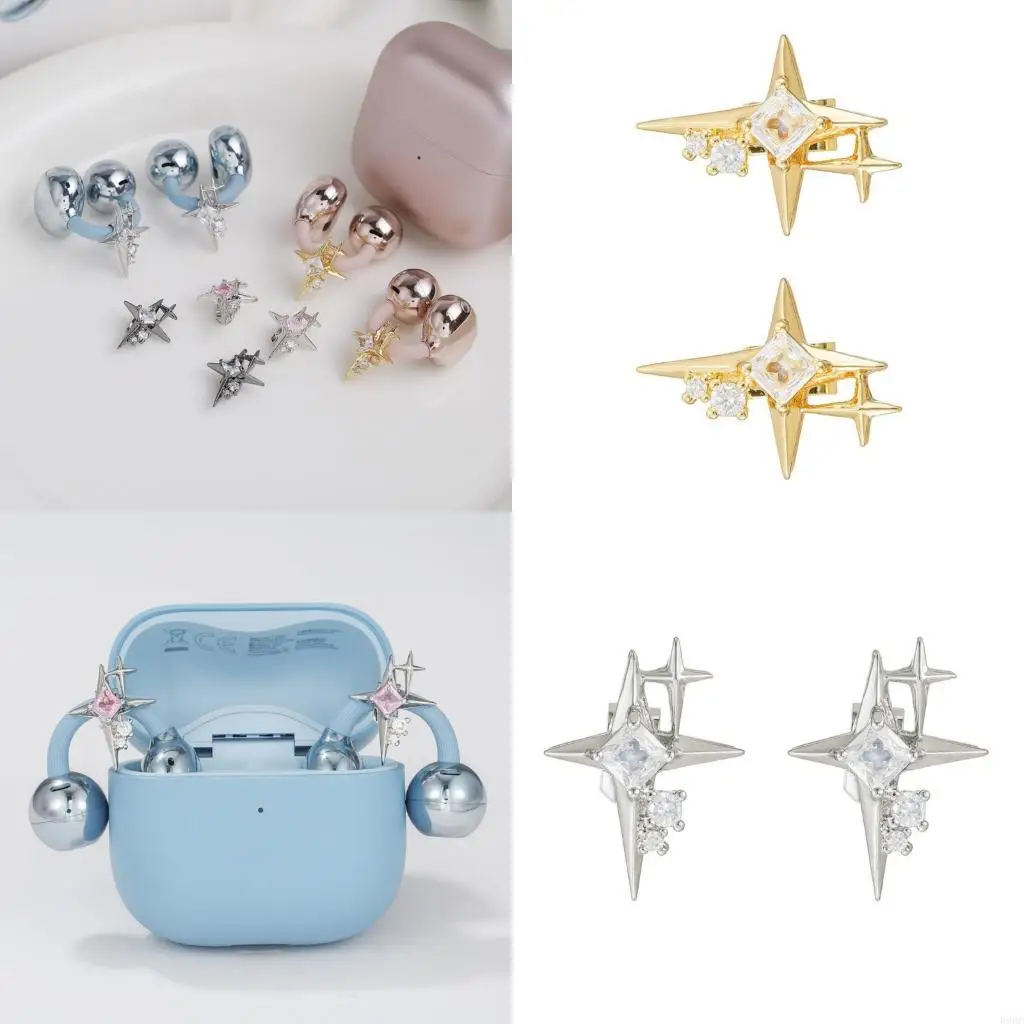 Minimalists Ear Clip Adornments For Freeclip 1/2 Headsets Decors Combines Beauty And Functionality Clip On Charm 896C
