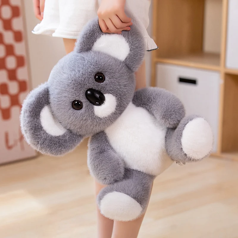 45cm Sitting Koala Stuffed Animal Soft Plush Cute Cartoon Throw Pillow Cushion Office Decor Baby Comfort Doll Girls Boys Gifts