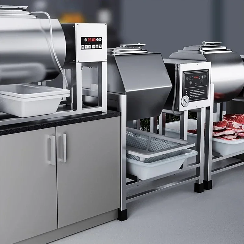Mesin pengawet 220V 11.5KG listrik vakum makanan Marinator mesin Tumbling LCD cerdas mesin pengawetan Hamburger untuk toko