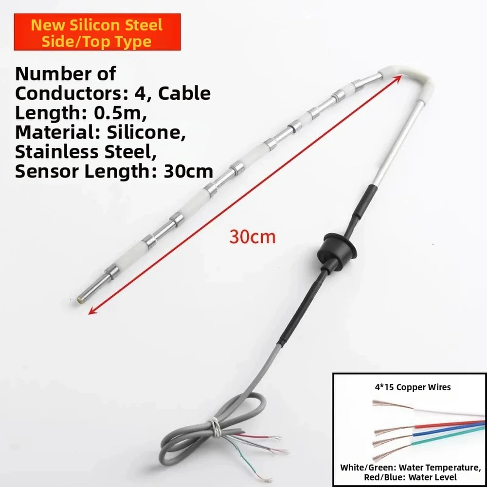 Water Level and For Temperature Monitoring Sensor for Solar Thermal Systems with Top-Mount Compatibility and Standardized Wiring