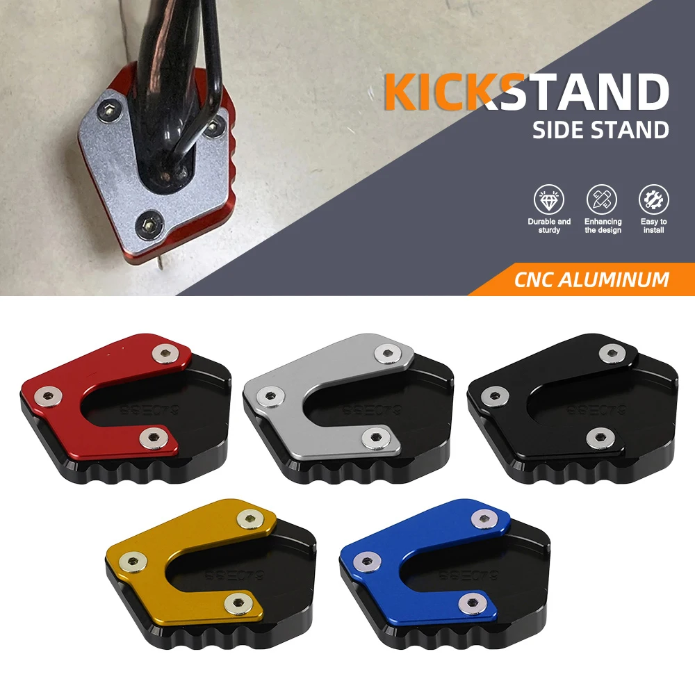 

Motorcycle CNC Kickstand Foot Side Stand Extension Enlarge Pad Support Plate For Yamaha YZF-R15 V3 YZF R15 YZFR15 V3.0 2017-2024